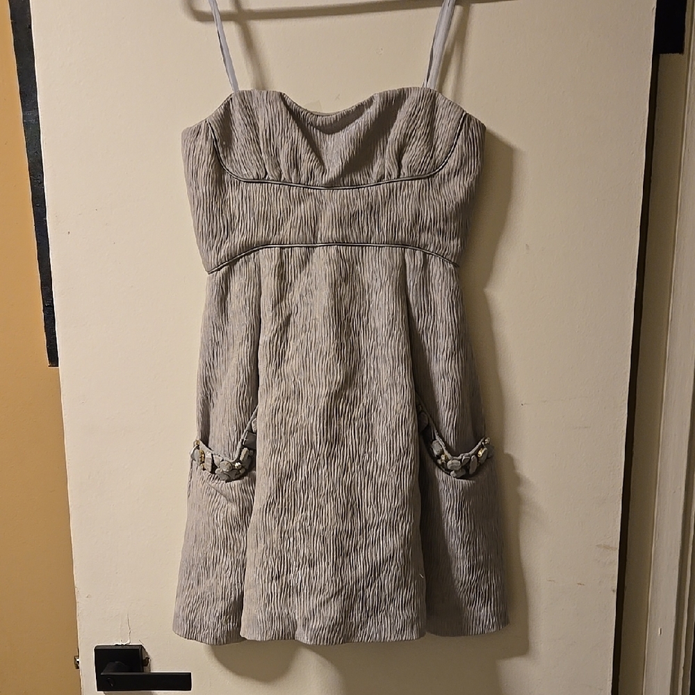 BCBGMaxAzria Gray Mini Dress